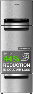 whirlpool 235 l frost free triple door refrigerator magnum steel fp 253d protton roy magnum steelz