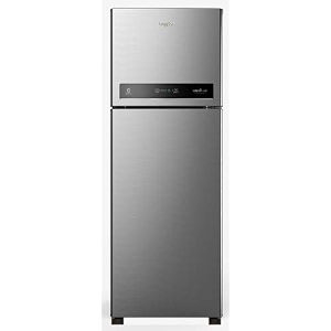 whirlpool 340l 3 star with inverter double door refrigerator if inv cnv 355elt arctic stl3s arctic steel