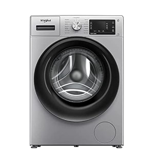 whirlpool xpert care 8kg 5 star inverter fully-automatic front load washing machine with ozone air refresh technology amp heater majestic silver 33015 xo8014bys5