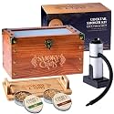 Whiskey Smoker Kit with Smoke Gun, Cocktail Smoker Box and Food Tray