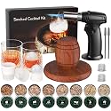 Whiskey Smoker Kit with Torch - 8 Flavors Wood Chips, 2 Ice Molds