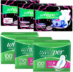 Whisper bindazzz night xxxl 444 ultra clean