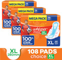 Whisper CHOICE XL UPTO 100 STAIN PROTECTION