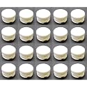 White 1" Round Tubing Plastic Hole Plug End Cap, 1 inch OD Tube Pipe Cover Plug, Heavy Duty Plastic Plug Cap Insert, Durable Chair Glide (20)