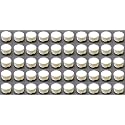 White 1" Round Tubing Plastic Hole Plug End Cap, 1 inch OD Tube Pipe Cover Plug, Heavy Duty Plastic Plug Cap Insert, Durable Chair Glide (50)