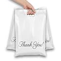 Donyson White Poly Mailers with Handle, 12x15, 50 Pack, Shipping Bags