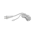 White 6' ft. Power Chord (no Switch) - Under Cabinet and Furniture