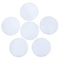 White Adhesive Felt Circles: Variety of Sizes: 2”, 3”, 4” or 5" Wide; Package Sizes for Wholesale Pricing, Die Cut Stickers ready to use for DIY Projects &amp; Crafts (5 Packages of 20, 3 Inch Circles)