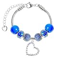 White Birch Fit Pandora Bracelet for Women 10 inch to 12 inch Zircorn Blue Jewelry
