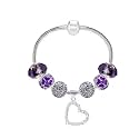 White Birch Fit Pandora Charm Bracelet All Month Birthstone Best Birthday Gifts for Women and Girls DIY Jewelry