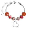 White Birch Fit Pandora Bracelet for Women 10 inch to 12 inch Garnet Jewelry