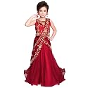 White Button Girls Diamond & Embroidery Lehenga Choli | Premium South Indian Half Saree Set