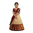 White Button New latest half Saree South