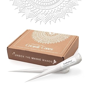 white ceramic cones liquid paste for arts amp crafts lippan art and decorative purposes pack of 12 cones
