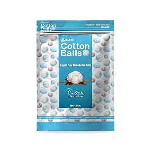 White Cotton Ball For Personal Care Skincare
