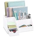 White Desktop Organizer - 9 Compartment Office