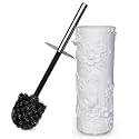 White Floral Branches Design Resin Toilet Bowl