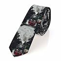 White Floral Mens Tie Botanical Romantic Printed Floral Men's Necktie Ties for Mens Daily Wedding Party Business