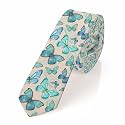 White Floral Mens Tie Botanical Romantic Printed Floral Men's Necktie Ties for Mens Daily Wedding Party Business