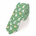 White Floral Mens Tie Botanical Romantic Printed Floral Men's Necktie Ties for Mens Daily Wedding Party Business