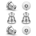White Gold Earring Backs White Gold Screw Back Replacement Earring backings