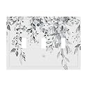 White/Grey Sage Eucalyptus Leaves 3 Gang Electrical Outlet Light Switch Cover Decorative Triple Toggle Wall Plate Electric Faceplate Switch Face Plate