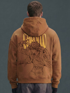 WHITE HUSK Full Sleeve Printed Men Sweatshirt