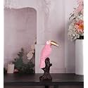 THE WHITE INK DECOR Claude Premium Bird showpeice in Elegant Soft Pink showpeice