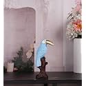 THE WHITE INK DECOR Claude Premium Bird Figurine in Serene Soft Blue showpeice