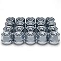 White Knight 1309-1S-20AM Zinc Finish 14mm x 1.50 Thread Size Open End Bulge Acorn Lug Nut, (Pack of 20)