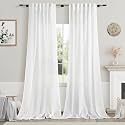 White Linen Curtains 96 Inches Long 2
