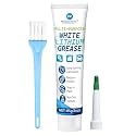 White Lithium Grease Multi-Purpose Lubricant, Long-Lasting Waterproof & Rust Preventive Grease, High Load Protection for Automotive, Marine, Industrial & Household Use, 3 oz / 85g