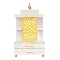 White mandir for Home Floor mandir