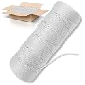 White Mason Line String Line - 36 Roll Pack - #18 Braided Nylon String - 1000 Ft Length Per Roll - Nylon Twine for Gardening Or Masonry Tools - Perfect Construction String for A String Level