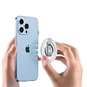 White Minimalist Magnetic Phone Ring Holder Ultra-Slim