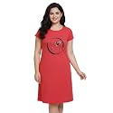 White Moon Cotton Printed Nighty for Women39s