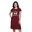 White Moon Cotton Printed Nighty for Women39s