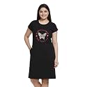 White Moon Cotton Printed Nighty for Women39s