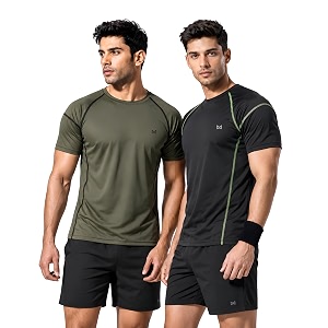 White Moon Gym T Shirts for Men