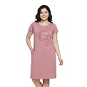 White Moon Cotton Printed Nighty for Women39s