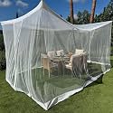 White Mosquito Net for Patio 14.75 x 8.2 FT | Heavy-Duty Gazebo Netting