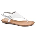 WHITE MOUNTAIN Women's London Flat Sandal