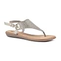 WHITE MOUNTAIN Women's London Flat Sandal