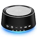 White Noise Machine Night Light Sound Machine with 30 Soothing Sounds 12 Colors Light Sleep Machine for Baby Kids Adults Brown Pink Nosie Machine with 32 Volume Levels for Office Home Travel