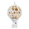 White Outdoor Globe Post Lights Exterior Waterproof