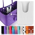 White Phone Holder for Bogg Bag and Simple Modern Bag - Bogg Bag Accessories Made of Silicone and Fits All Phone Sizes