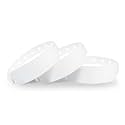 White Plastic Wristbands 500 Pack Waterproof for Events