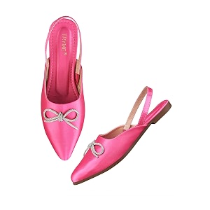 The White Pole Slip on Slides Flat