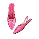 The White Pole Slip on Slides Flat