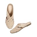 The White Pole Slip on Slides Flat